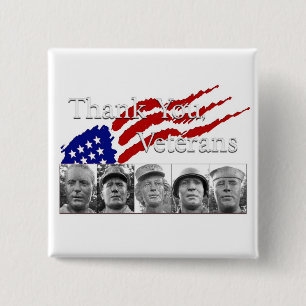 Thank You Veterans Button