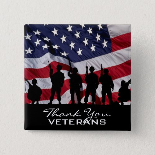 Thank You Veterans Button