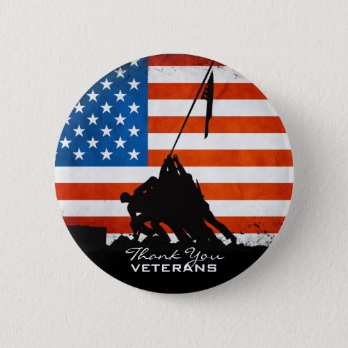 Thank You Veterans Button