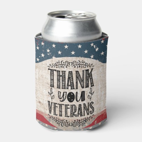 Thank You Veterans Can Cooler