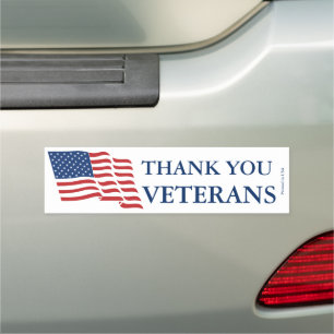 Thank You Veterans Car Magnet