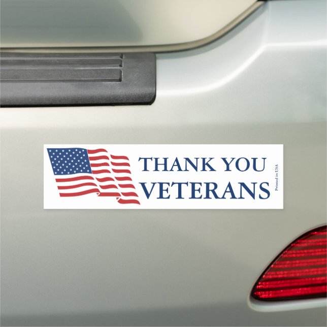 Thank You Veterans Car Magnet (In Situ)