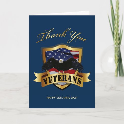 Thank You Veterans Card