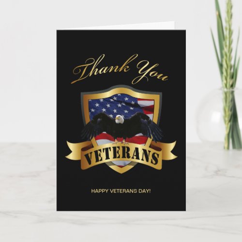 Thank You Veterans Card