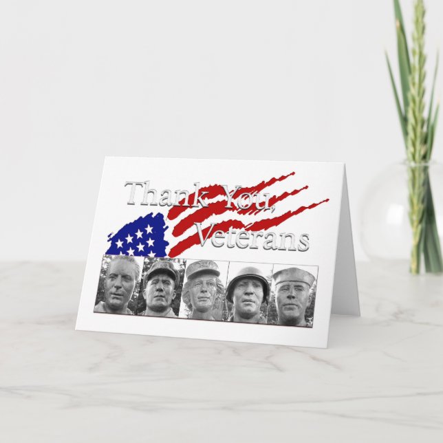Thank You Veterans Card (Front)