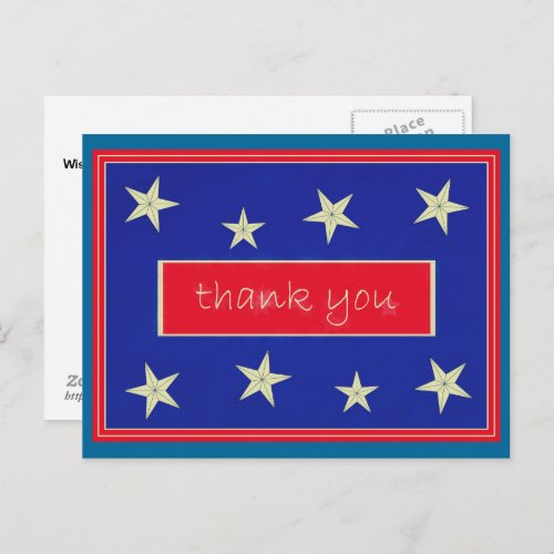 Thank You   Veterans Day Postcard