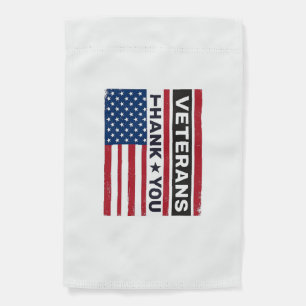 Thank You Veterans Distressed Flag Vector Design_1