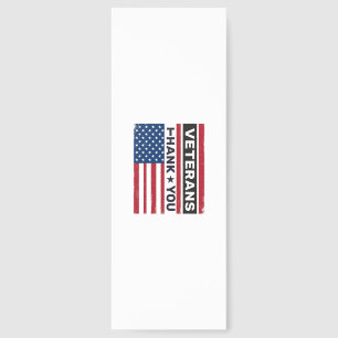 Thank You Veterans Distressed Flag Vector Design_1 Bookmarks