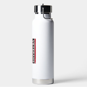 Thank You Veterans Distressed Flag Vector Design_1 Water Bottle