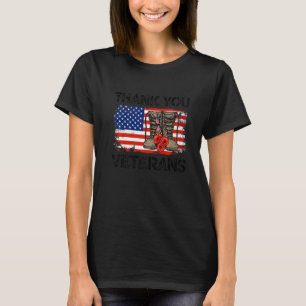 Thank You Veterans For Veterans Day Patriotic Men T-Shirt