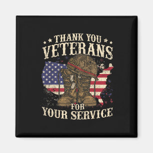 Thank You Veterans For Your Service Veterans Day Magnet