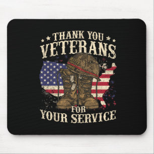 Thank You Veterans For Your Service Veterans Day Mouse Pad