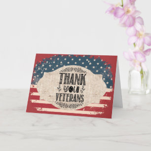 Thank You Veterans Greeting Card
