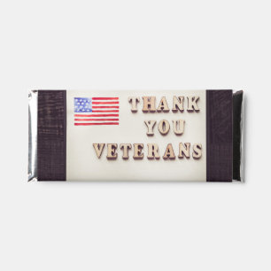 Thank you Veterans Hershey Bar Favors