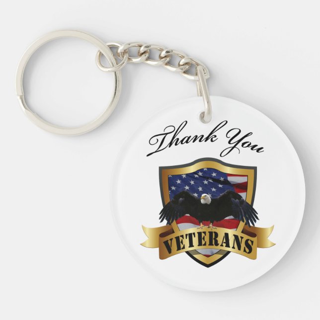 Thank You Veterans Keychain (Front)