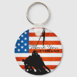 Thank You Veterans Keychain at Zazzle