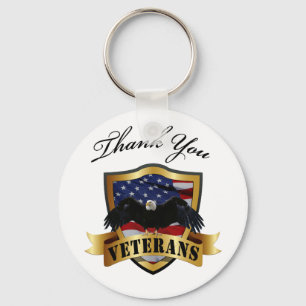 Thank You Veterans Keychain