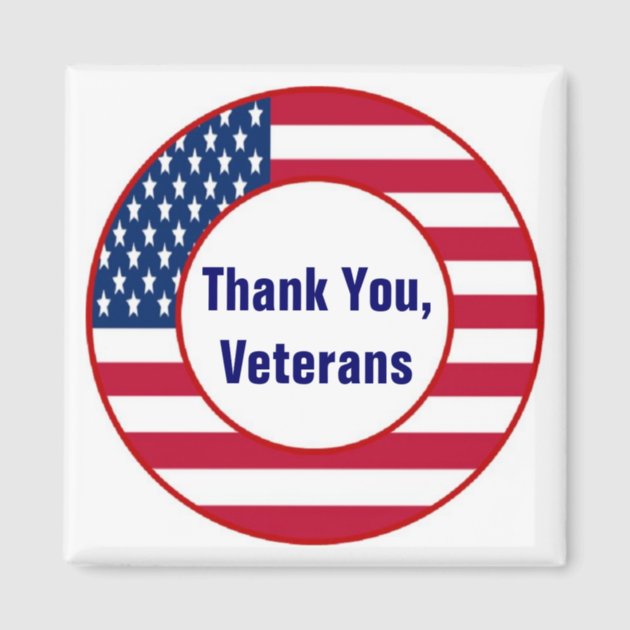 Thank You Veterans Magnet | Zazzle