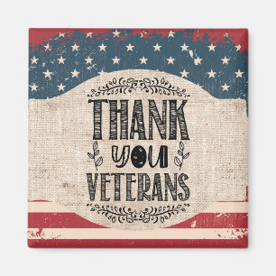 Thank You Veterans Magnet