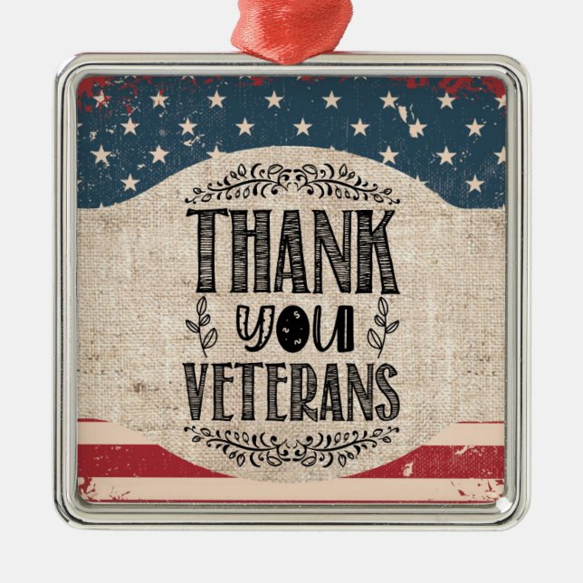 Thank You Veterans Ornament (Front)