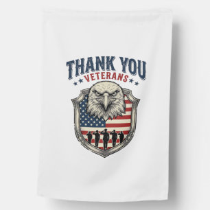 Thank You Veterans Patriotic Eagle Shield Shirt_1 House Flag