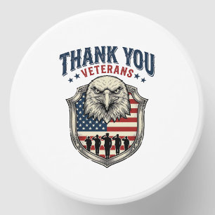 Thank You Veterans Patriotic Eagle Shield Shirt_1 Mini Candle Favors