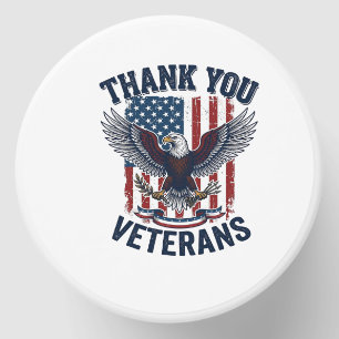 Thank You Veterans Patriotic Eagle Vintage Mini Candle Favors