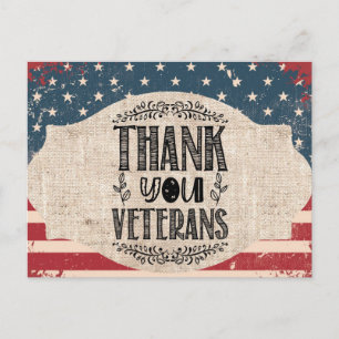 Thank You Veterans Postcard