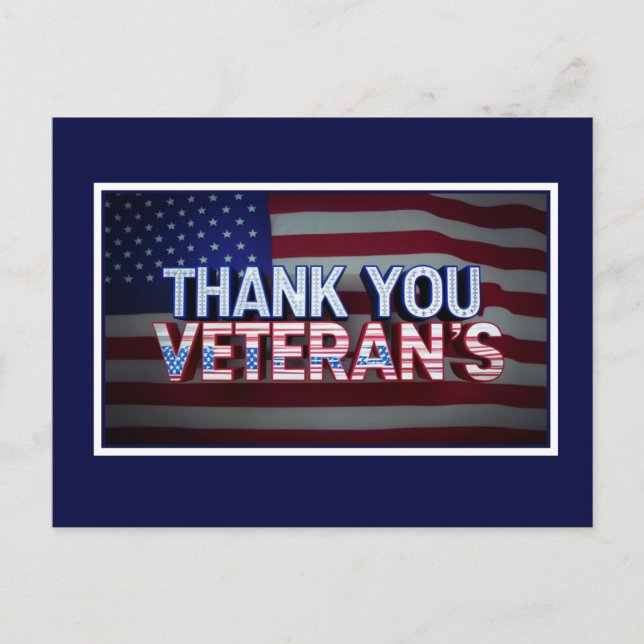 Thank you Veterans Postcard (Front)