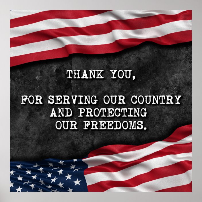 Thank You Veterans Poster