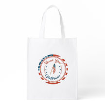 Thank You Veterans Reusable Grocery Bag