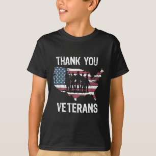 Thank You Veterans Soldier Memorial Day Saying Ame T-Shirt