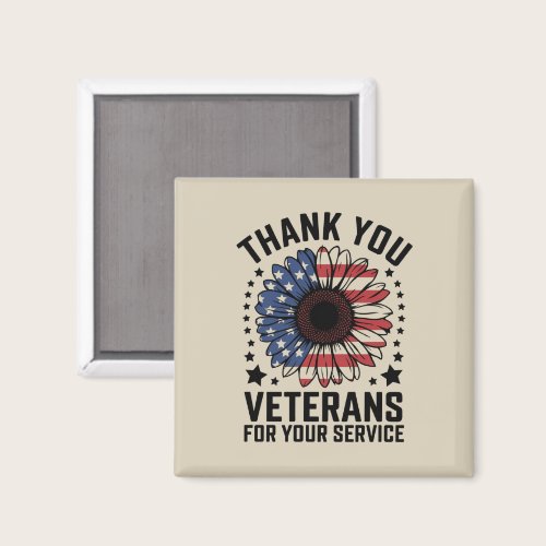 Thank You Veterans Sunflower Military Veterans Day Magnet Thank You Veterans Sunflower Military Veterans Day Magnet