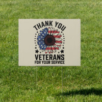 Thank You Veterans Sunflower Military Veterans Day