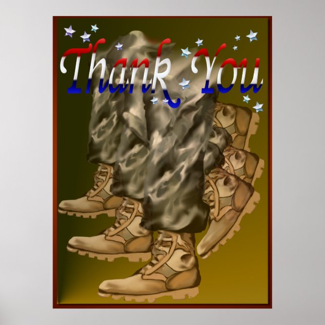 Thank You Vets Poster (Front)