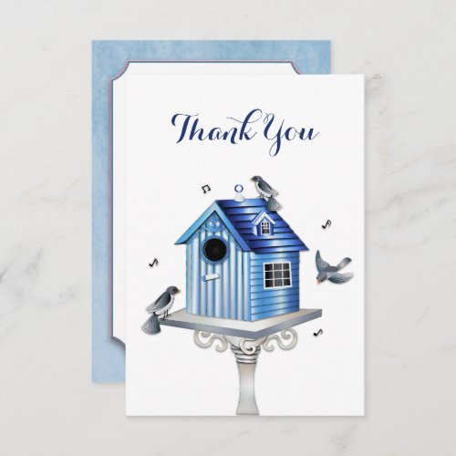 Thank You Victorian Birdhouse Songbirds