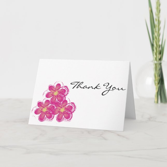 Thank You Vintage Flowers Art (Front)