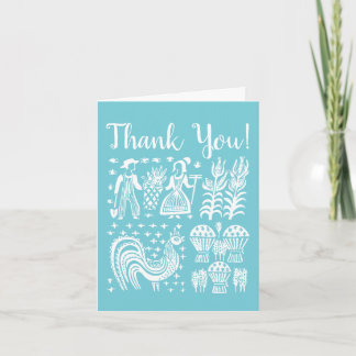 Thank You! - Vintage Pyrex Pattern - Butterprint You Card