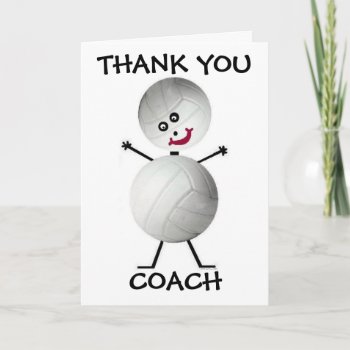 Thank You Volleyball Coach by Graphix_Vixon at Zazzle
