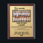 Thank You Volleyball Coach, Custom Photo & Names Award Plaque<br><div class="desc">A personalized Volleyball with the coach and players' names, along with their custom pictures, can serve as a memorable and unique memento for a team. This thoughtful gesture fosters a sense of unity, pride, and camaraderie among team members, while also providing a tangible reminder of their shared experiences and achievements...</div>