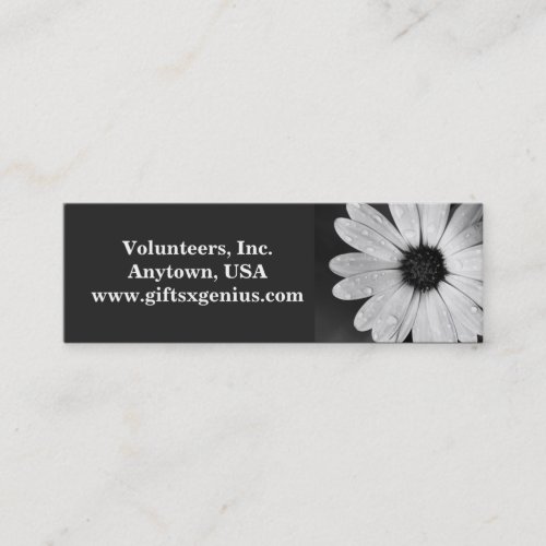 Thank You Volunteer Appreciation Gift Mini Business Card