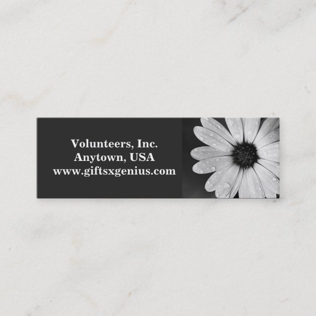 "Thank You" Volunteer Appreciation Gift Mini Business Card (Front)