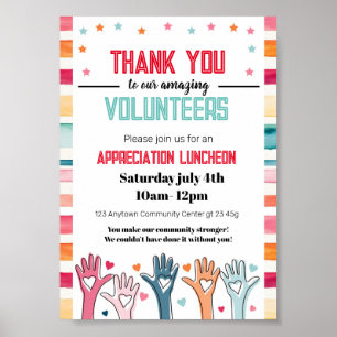 Thank you Volunteers  Poster
