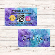 Thank You Watercolor Business Instagram Qr Code