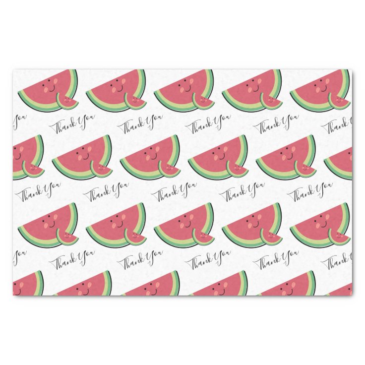 Thank You Watermelons Themed Tissue Paper Zazzle
