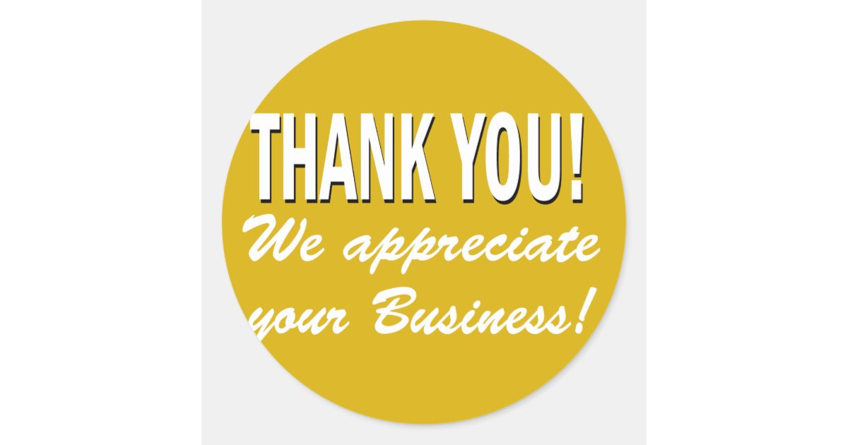 thank you we appreciate your business classic round round christmas address labels