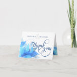 Thank You Wedding Abstract Floral Notecards at Zazzle
