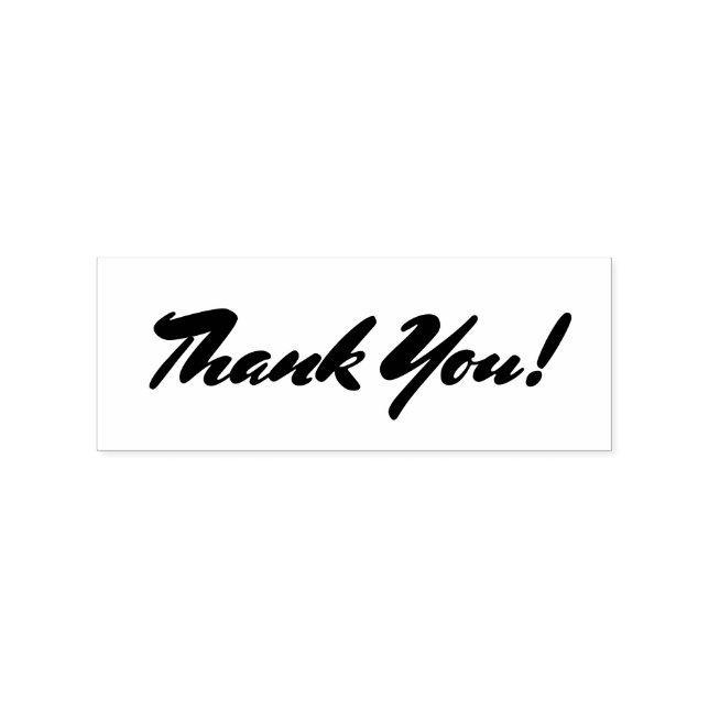 "Thank You" Wedding | Birthday | Any Occasion Rubber Stamp (Imprint)