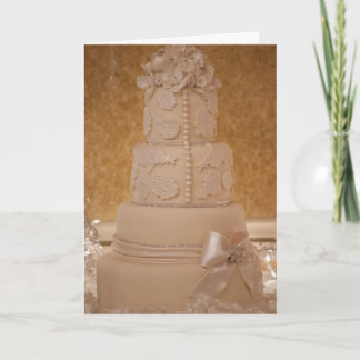 Thank You Wedding Cake Card