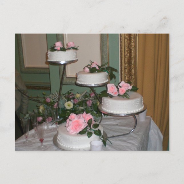Thank you Wedding Cake Postcard (Front)